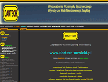 Tablet Screenshot of dartech-nowicki.com